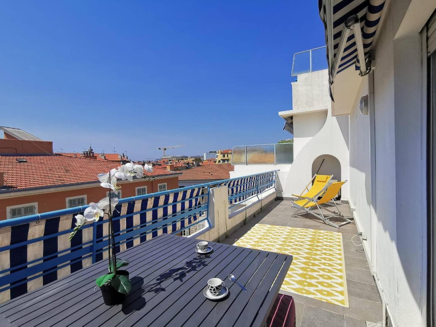 5 Papon - Dernier Etage - Terrasse A Ciel Ouvert - Garibaldi Nice Exteriör bild